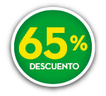 65 % DE DESCUENTO