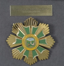 Medalla y pergamino Concejo Mpal. de Palmira 