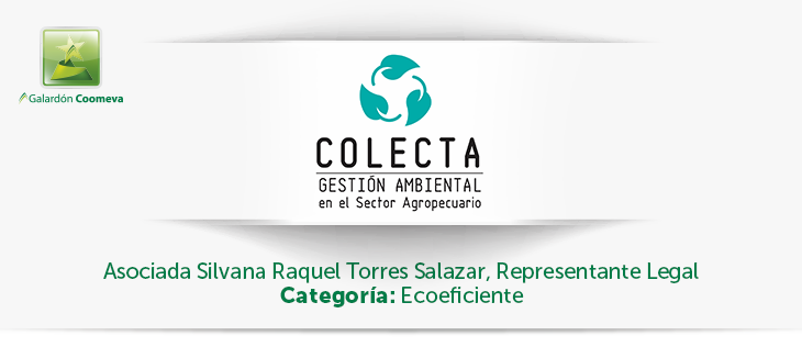 COLECTA S.A.S Asociada Silvana Raquel Torres Salazar, Representante Legal Categoría: Ecoeficiente
